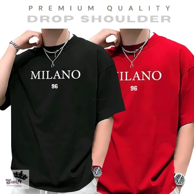 Black-Red Two Set Stylish DropShoulder