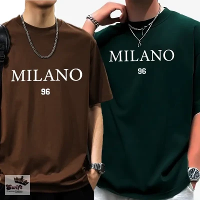 Green-Coffee Two Set Stylish Drop Shoulder