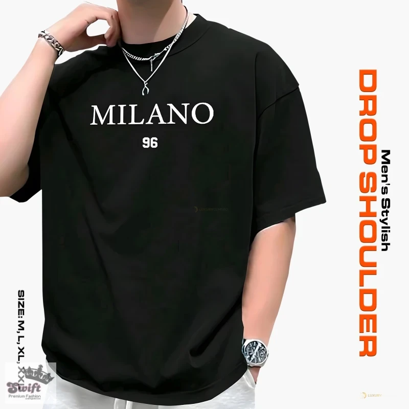 Black Stylish DropShoulder