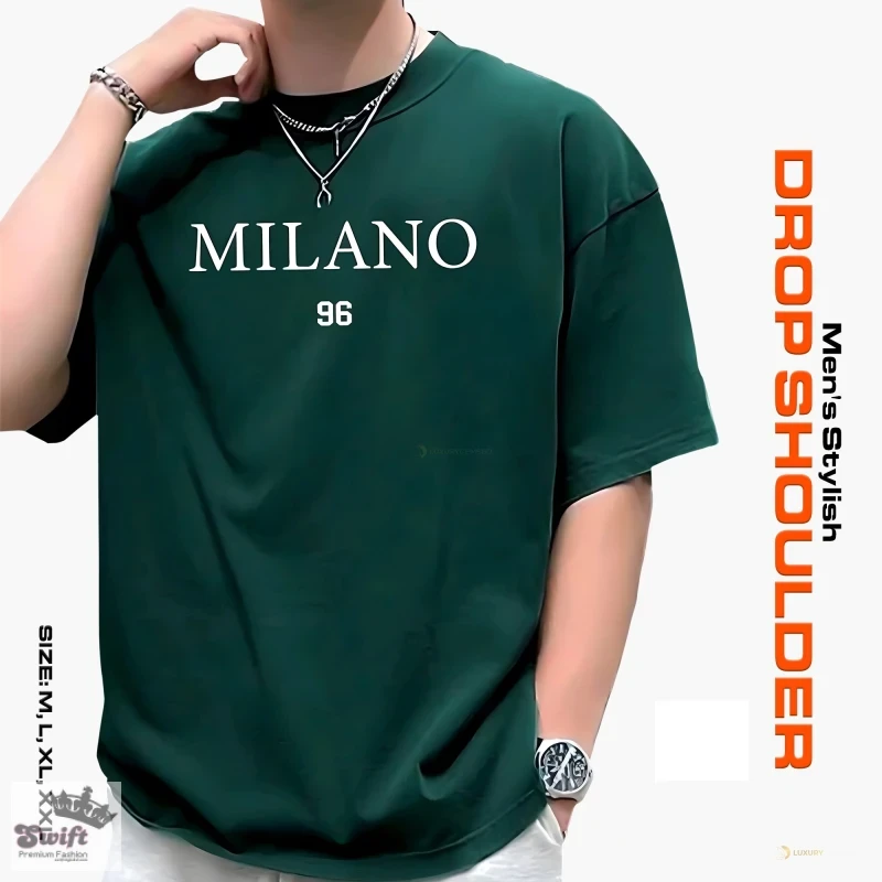 Green Stylish Drop Shoulder