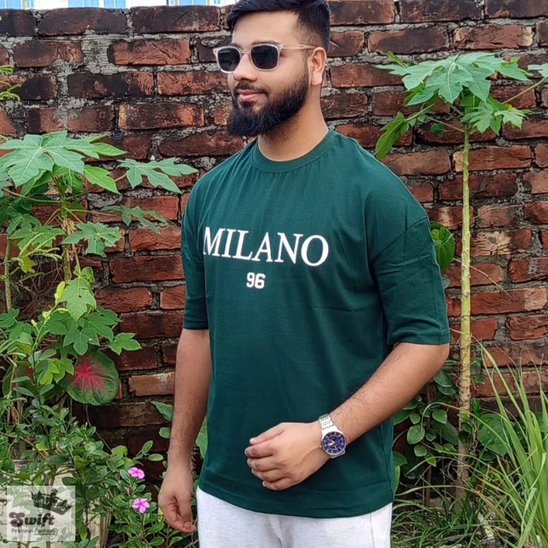 Green-Red Two Set Stylish Drop Shoulder