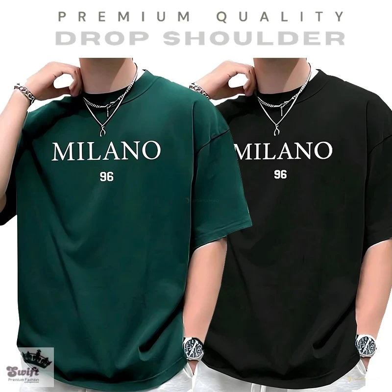 Black-Green Two Set Stylish DropShoulder