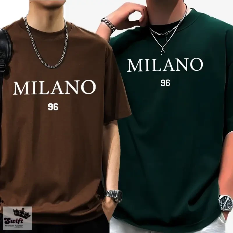 Green-Coffee Two Set Stylish Drop Shoulder